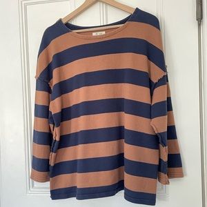 Madewell French Terry Sweatshirt Rugby Stripes - XXL